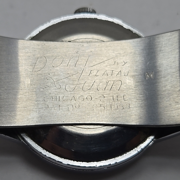 Timex Viscount 1971 Silver Date Watch Self Winding Retro Don Juan By Flatau Cuff - Picture 11 of 11